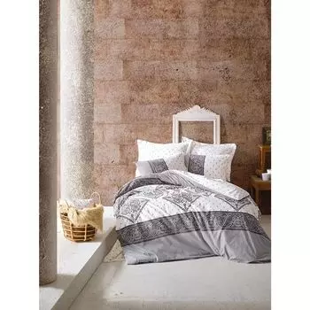 Хлопковый Комплект постельного белья в богемном стиле Alope Grey