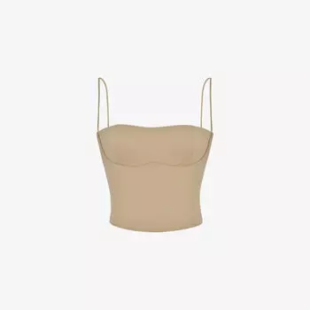 Хлопковый корсетный топ Audette со вставками House Of Cb, оранжевый