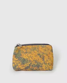 Хлопковый кошелек Mimosas с разноцветным принтом и молнией Zubi, мультиколор