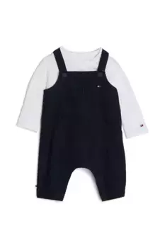 Хлопковый костюм для новорожденных Tommy Hilfiger, черный