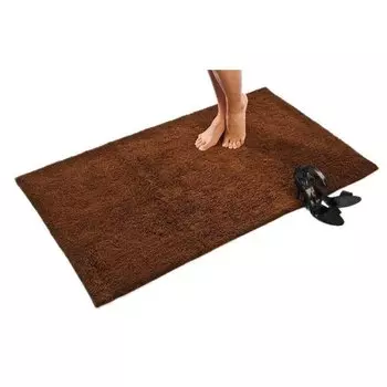 Хлопковый коврик для ванной etrea 50 x 80 см — Коврик для ванной с глубоким ворсом Phil, мягкий и пушистый коврик для ванной комнаты — моющийся коврик для душа, коврик для ванной темно-коричневого цвета Etrea Himmlische Qualitt, коричневый