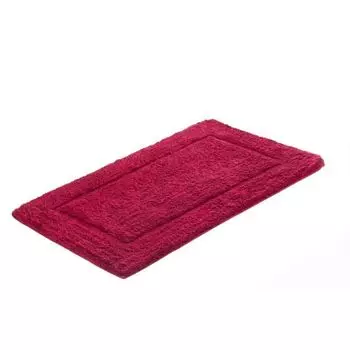 Хлопковый коврик для ванной etrea Kiara, коврик для туалета, коврик для ванной, 100% моющийся, мягкий, пушистый и с низким содержанием загрязняющих веществ. Размером 50х80см и в цвете Бордо Etrea Himmlische Qualitt, бордовый