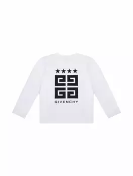 Хлопковый лонгслив 4G Givenchy, белый