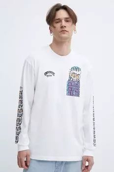 Хлопковый лонгслив Billabong, белый