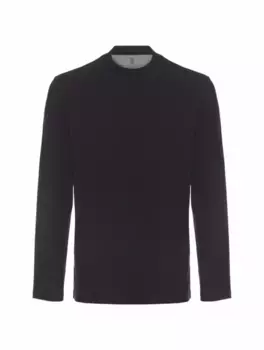 Хлопковый лонгслив Brunello Cucinelli, тёмно-синий