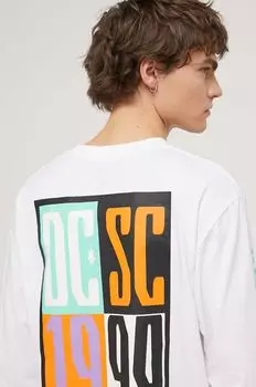 Хлопковый лонгслив DC, белый
