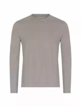 Хлопковый лонгслив Fedeli, серый