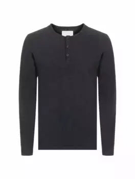 Хлопковый лонгслив на пуговицах Citizens Of Humanity, тёмно-синий