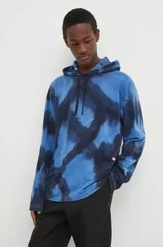 Хлопковый лонгслив T-Crane-LS-Hood-N1 Diesel, синий