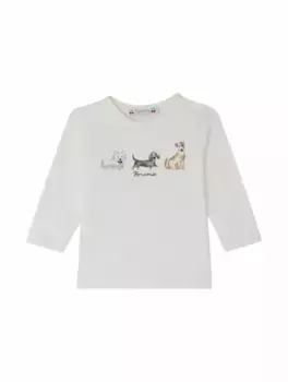 Хлопковый лонгслив Tahsin Bonpoint, белый