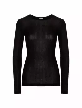 Хлопковый лонгслив Zimmerli, черный