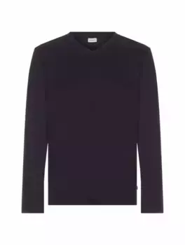 Хлопковый лонгслив Zimmerli, тёмно-синий