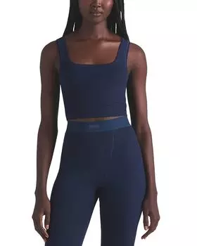 Хлопковый майка-борцовка SKIMS, синий