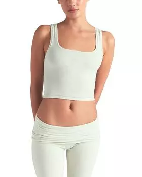 Хлопковый майка-борцовка SKIMS, зеленый