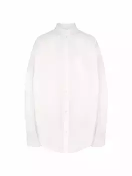 Хлопковый овершот Balenciaga, белый