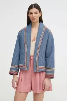 Хлопковый пиджак Ciago Ba&Sh, синий