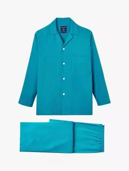 Хлопковый пижамный комплект с узором елочка British Boxers, буря