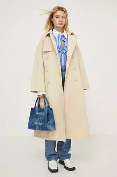 Хлопковый плащ Lovechild, бежевый