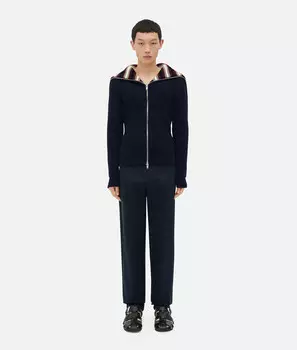 Хлопковый полосатый кардиган Bottega Veneta