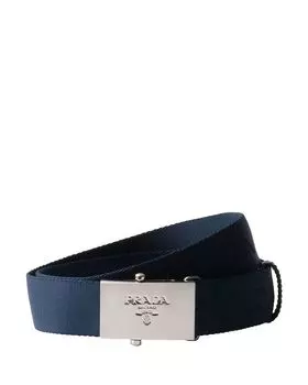 Хлопковый пояс с тесьмой Prada, синий