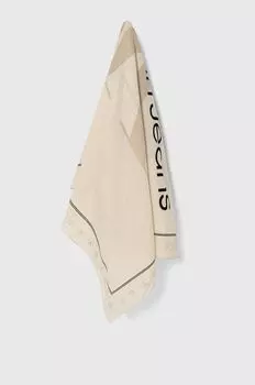Хлопковый шарф Calvin Klein Jeans, бежевый