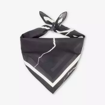 Хлопковый шарф eclaire с светящимся принтом Givenchy, черный