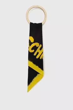 Хлопковый шарф Moschino, черный