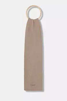 Хлопковый шарф Tommy Jeans, коричневый