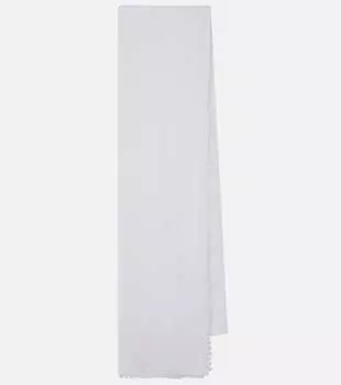 Хлопковый шарф Toteme, белый