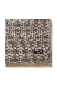 Хлопковый шарф Tous, бежевый