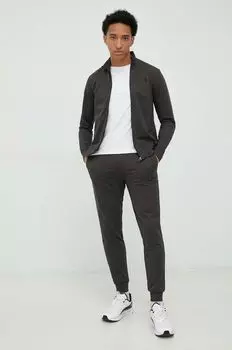 Хлопковый спортивный костюм EA7 Emporio Armani, зеленый