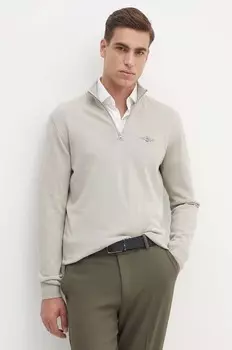 Хлопковый свитер Aeronautica Militare, бежевый