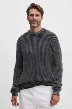 Хлопковый свитер Alpha Industries, серый