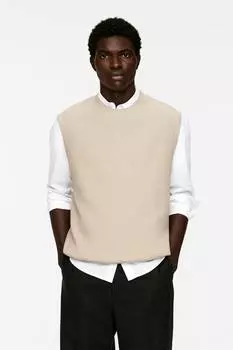 Хлопковый свитер Arket, бежевый