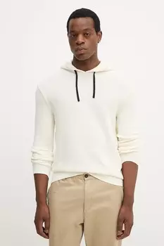 Хлопковый свитер Armani Exchange, бежевый
