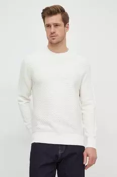 Хлопковый свитер Armani Exchange, бежевый