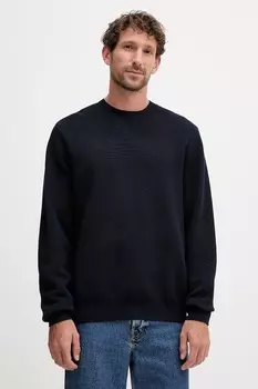 Хлопковый свитер Armani Exchange, темно-синий
