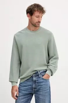 Хлопковый свитер Armani Exchange, зеленый