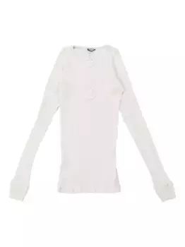 Хлопковый свитер Auralee, белый