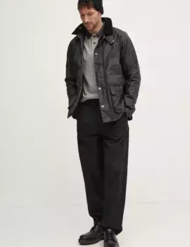 Хлопковый свитер Barbour, серый