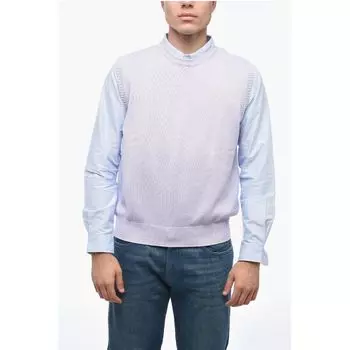 Хлопковый свитер без рукавов Corneliani, Purple