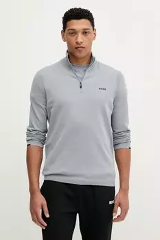 Хлопковый свитер Boss Green, синий