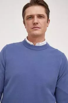 Хлопковый свитер Boss, синий