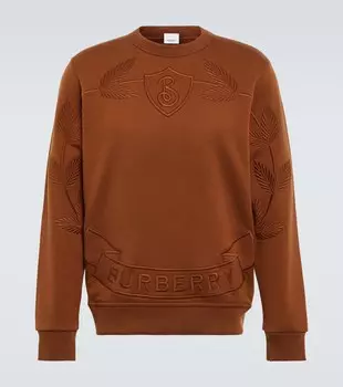 Хлопковый свитер Burberry, разноцветный
