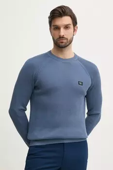 Хлопковый свитер Calvin Klein Jeans, синий