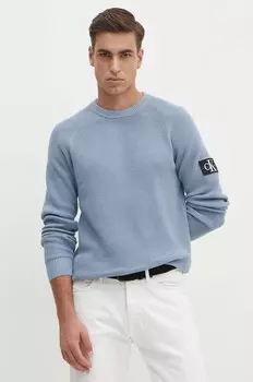 Хлопковый свитер Calvin Klein Jeans, синий