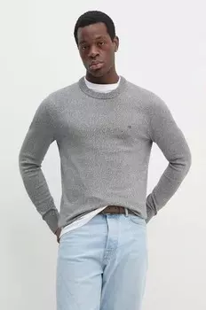 Хлопковый свитер Calvin Klein, серый