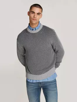 Хлопковый свитер Calvin Klein, серый