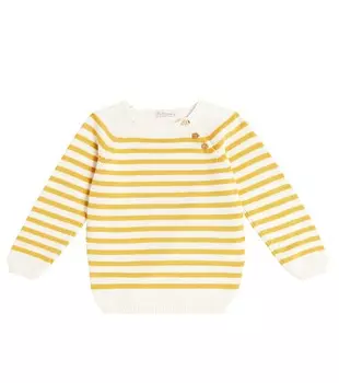 Хлопковый свитер Campo в полоску La Coqueta, мультиколор