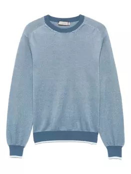 Хлопковый свитер Canali, синий